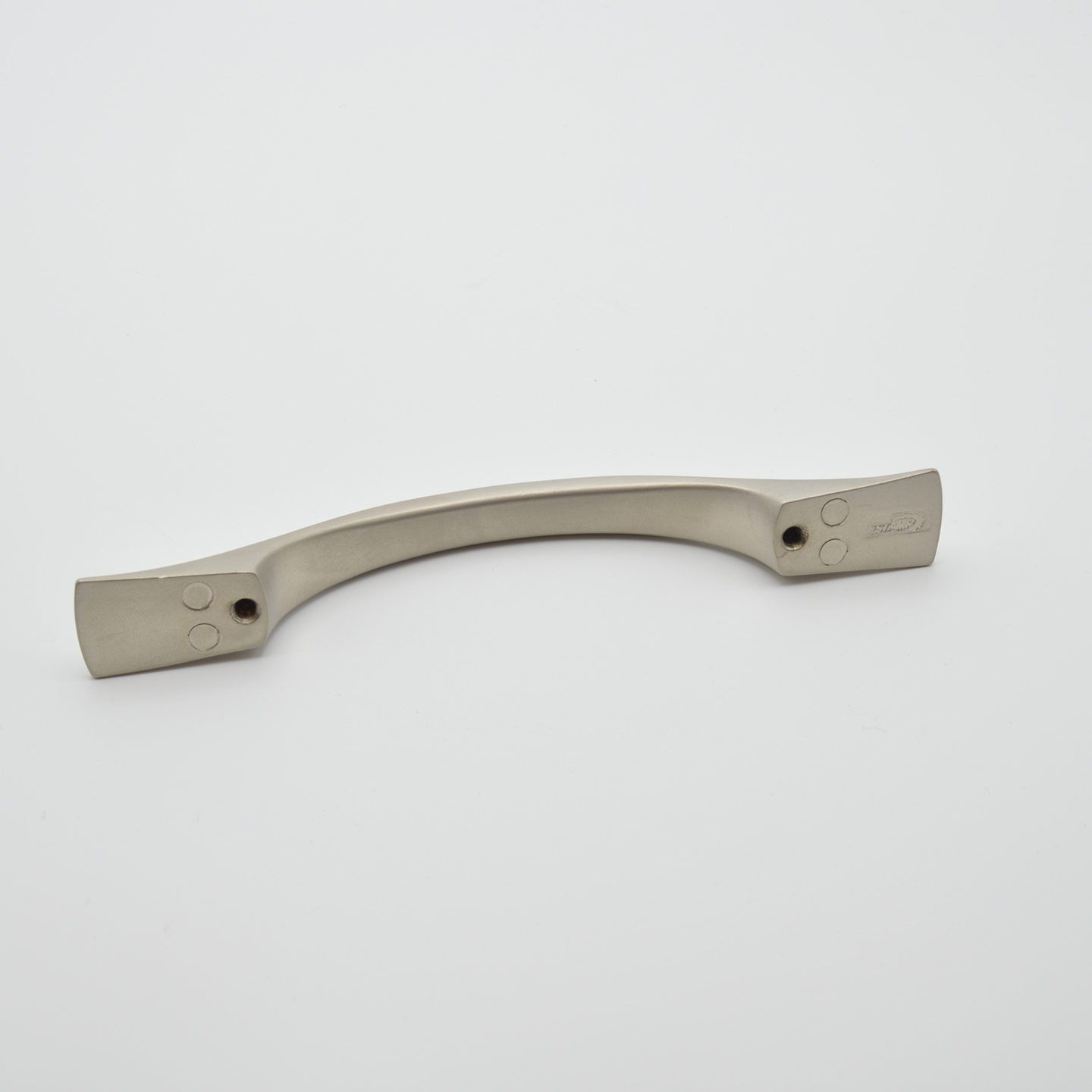 Poignée de meuble en zamac E 96 mm NICKELE BROSSE - Gris / argent, Zamak - Afbeelding 2