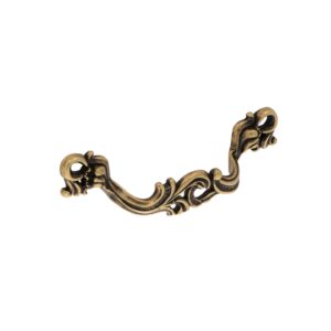 Poignée pour meubles en zamac Entraxe 96mm Florence antique Lot de 6 – Marron, Zamak
