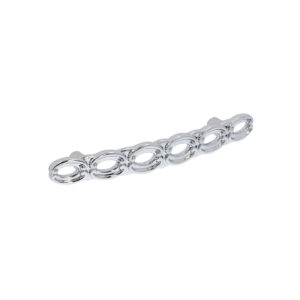 Poignée pour meubles en zamac Entraxe 96mm chrome poli Lot de 25 – Gris / argent, Zamak