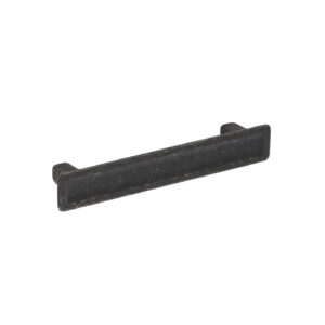 Poignée pour meubles en zamac Entraxe 96mm Fer noir vintage Lot de 6 – Zamak