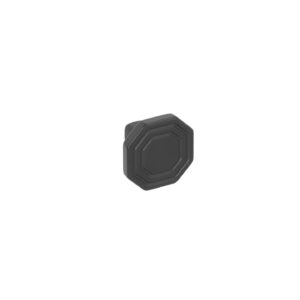 Bouton pour meubles en zamac Diamètre 30mm x 23 Vernis noir mat – Zamak