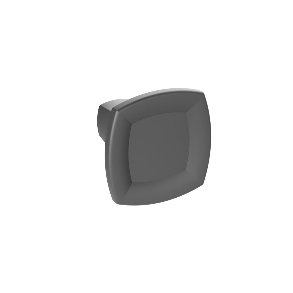 Bouton pour meuble en zamac Diamètre 30mm finition Vernis noir mat - Zamak