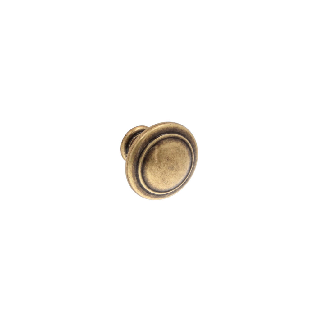 Bouton pour meubles en zamac Diamètre 30mm Florence antique - Marron, Zamak