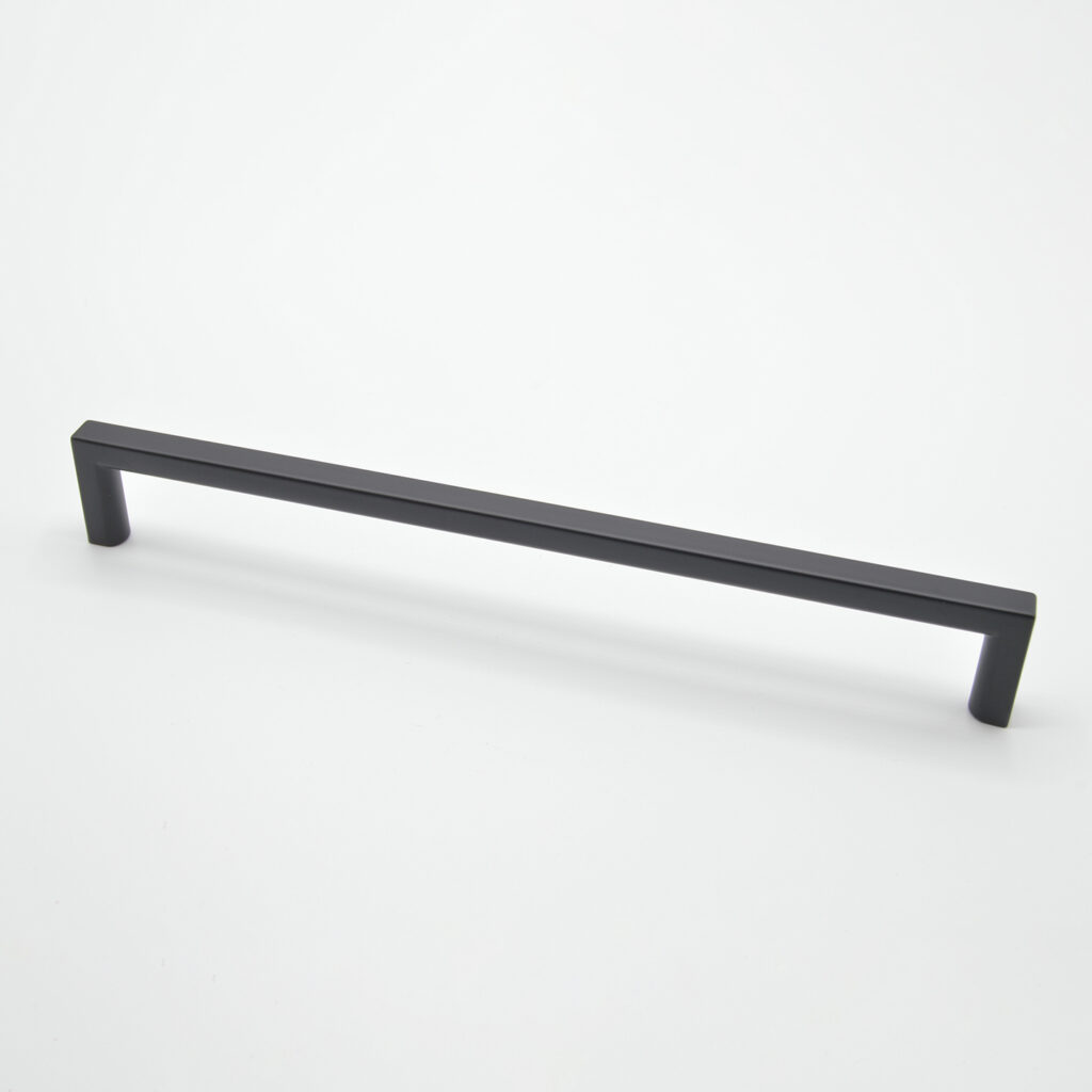 Poignée de meuble en zamac E 192 mm NOIR MAT Lot de 25 - Zamak