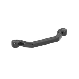 Poignée pour meubles en zamac Entraxe 96mm Vernis noir mat – Zamak
