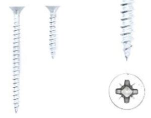 1 kit composés de 2 vis 4x25 mm + 2 vis 4x50 mm Vieil argent brillant Lot de 25 - Gris / argent, Zinc