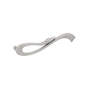 Poignée pour meubles en zamac Entraxe 128mm Vieil argent brillant Lot de 6 – Gris / argent, Zamak