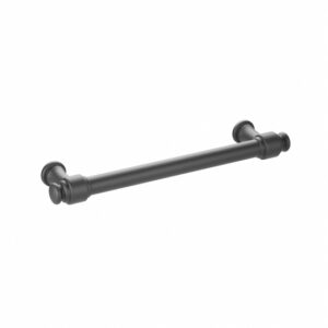 Poignée pour meubles en zamac Entraxe 128mm Varnish black matt – Noir, Zamak