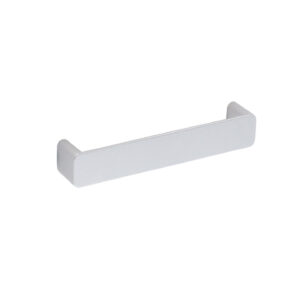 Poignée pour meubles en zamac Entraxe 128mm Aluminium mat verni Lot de 6 – Gris / argent, Zamak