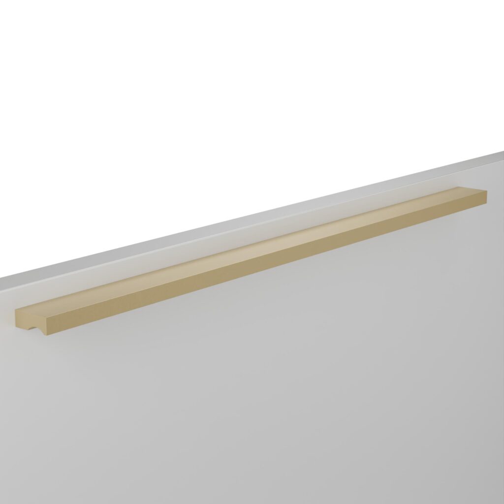 Poignée pour meubles en zamac Entraxe 320mm finition Laiton Galver - Jaune / doré, Zamak