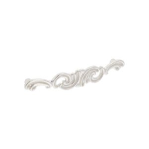 Poignée pour meubles en zamac Entraxe 128mm Venise argenté – Blanc, Zamak