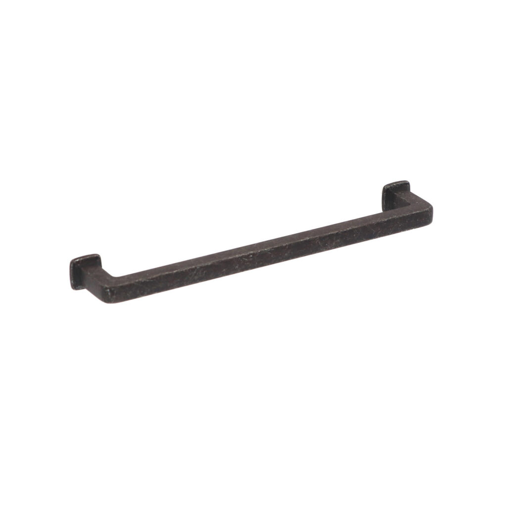 Poignée pour meubles en zamac Entraxe 160mm Fer noir vintage Lot de 25 - Zamak