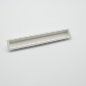 Poignée cuvette rectangulaire de meuble en zamac 240X25 mm BLANC MAT RAL 9003 – Zamak