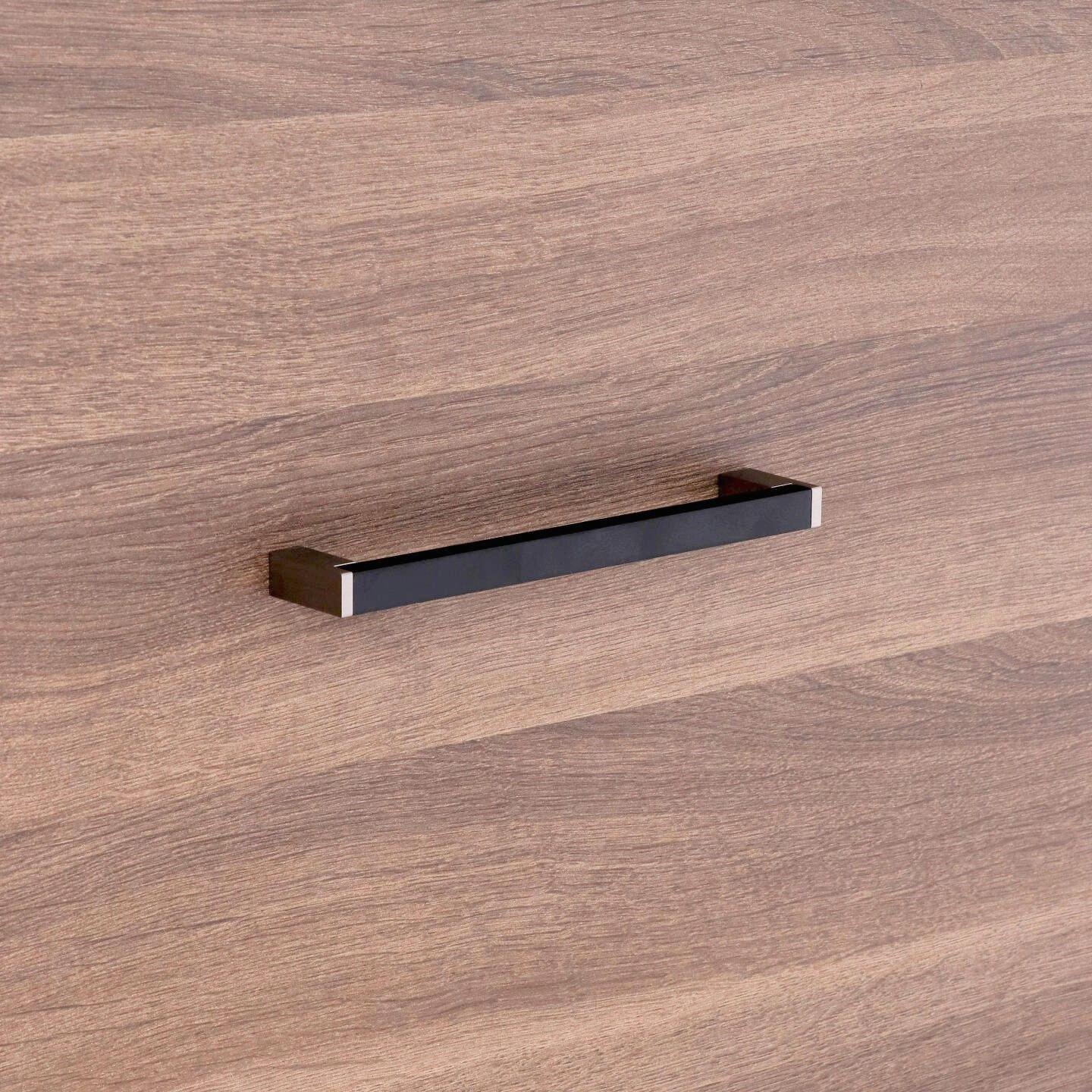 Poignée pour meubles en Aluminium et zamac Entraxe 160mm Nichel satiné - Gris / argent, Zamak - imagine 5