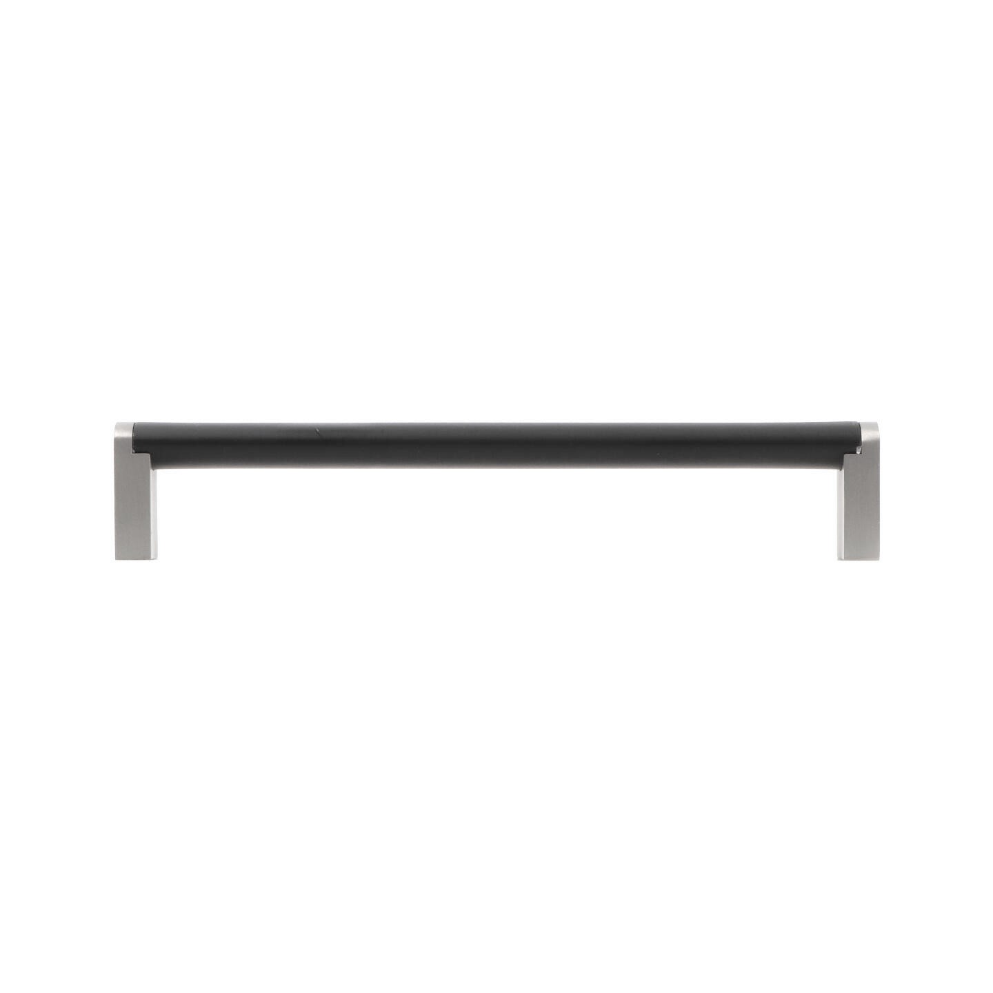 Poignée pour meubles en Acier inox et zamac Entraxe 160mm Nichel satiné - Gris / argent, Acier inoxydable - imagine 2