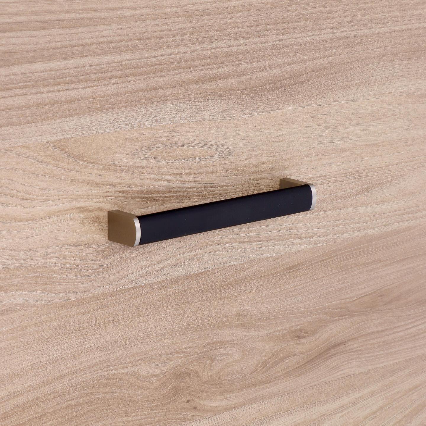 Poignée pour meubles en Acier inox et zamac Entraxe 160mm Nichel satiné - Gris / argent, Acier inoxydable - imagine 5