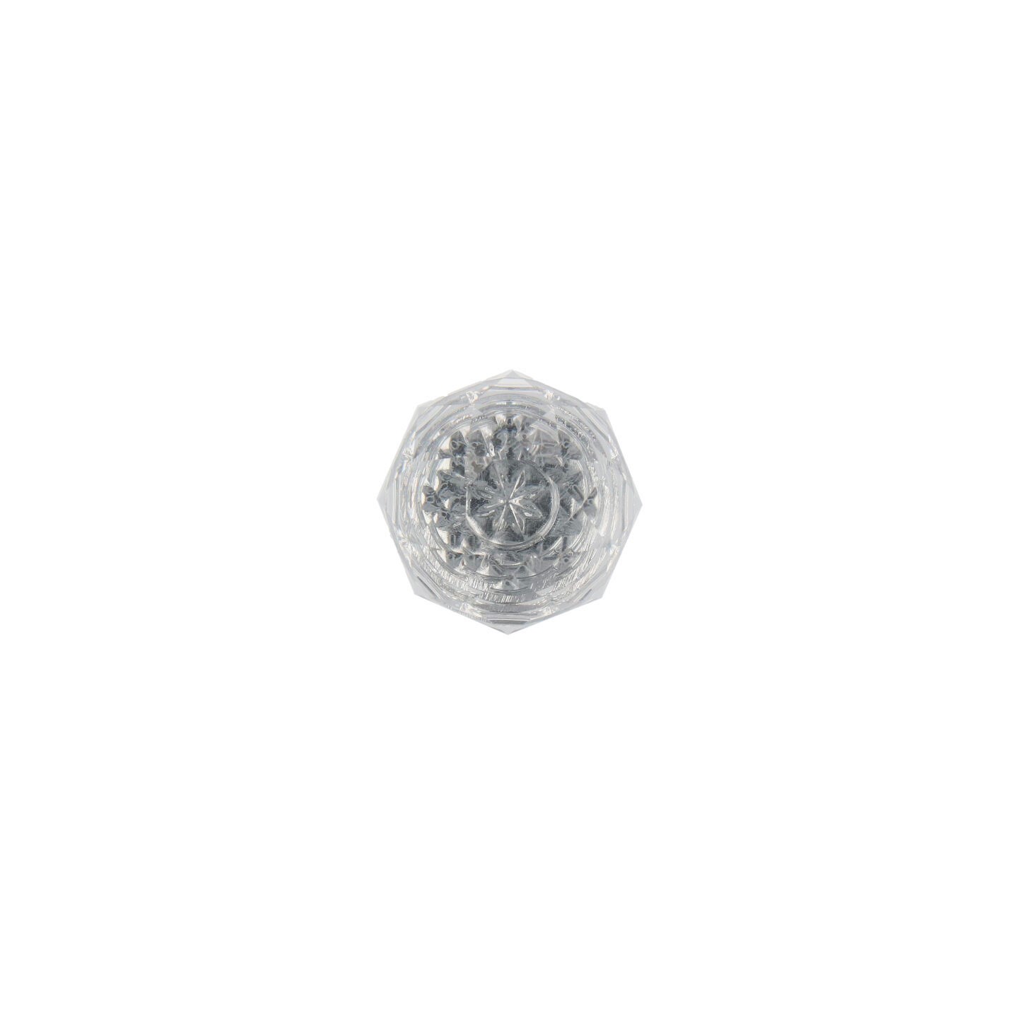 Bouton pour meubles en zamac et cristal Diamètre 33mm chrome poli - Gris / argent, Zamak – Image 3