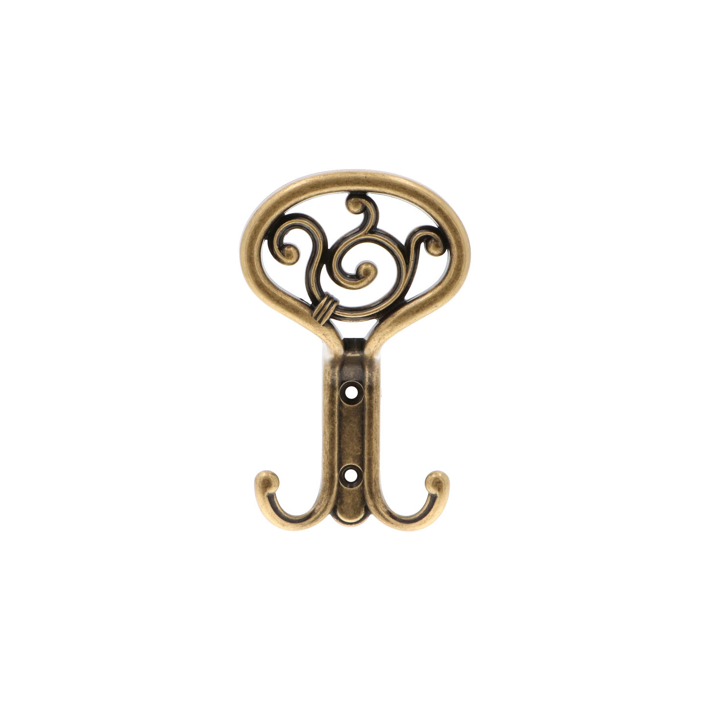 Portemanteau en zamac Diamètre 85mm x 138 Florence antique - Marron, Zamak - imagine 3