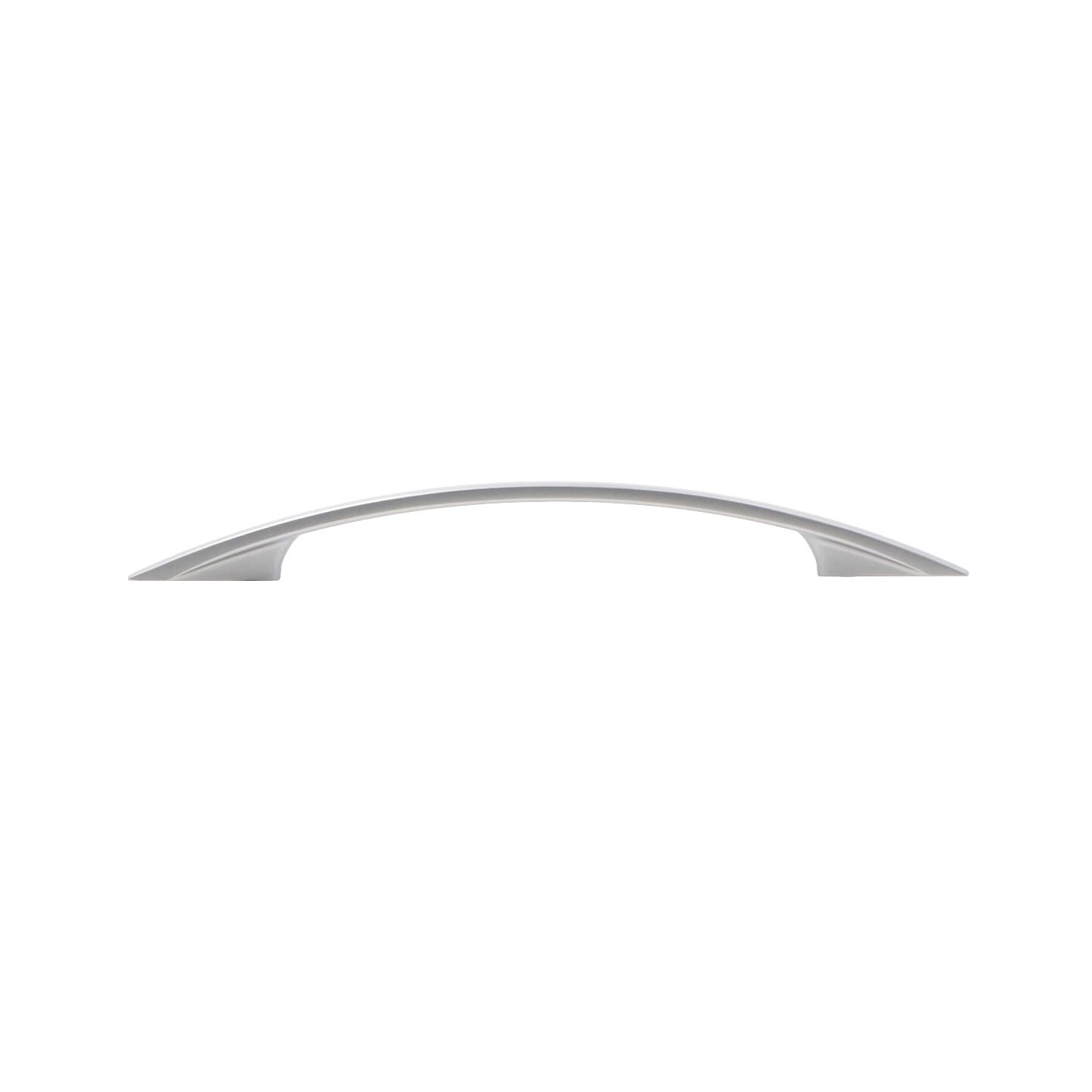 Poignée pour meubles en zamac Entraxe 160mm Aluminium mat verni - Gris / argent, Zamak - Afbeelding 2