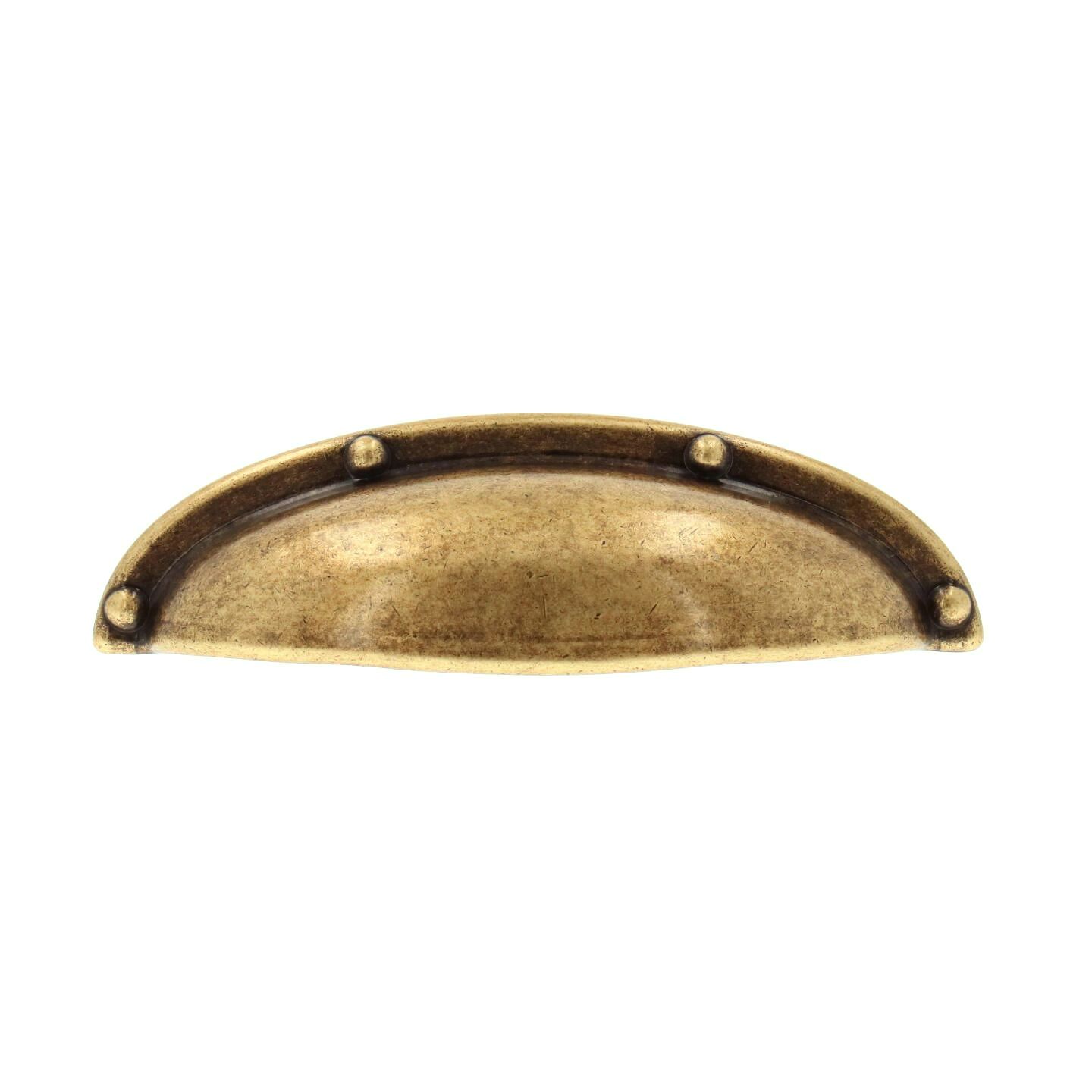 Poignée pour meubles en zamac Entraxe 64mm Florence antique - Marron, Zamak - imagine 2