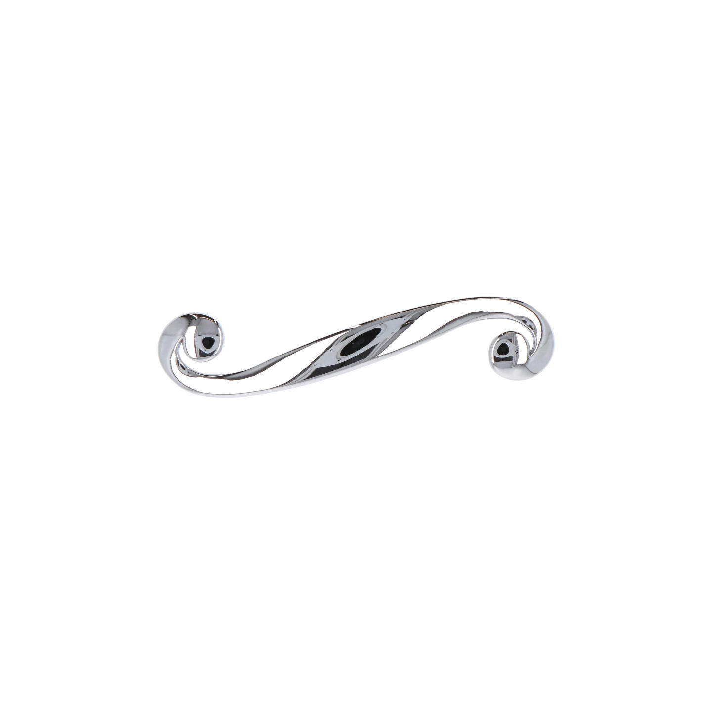 Poignée pour meubles en zamac Entraxe 96mm chrome poli - Gris / argent, Zamak - Image 3