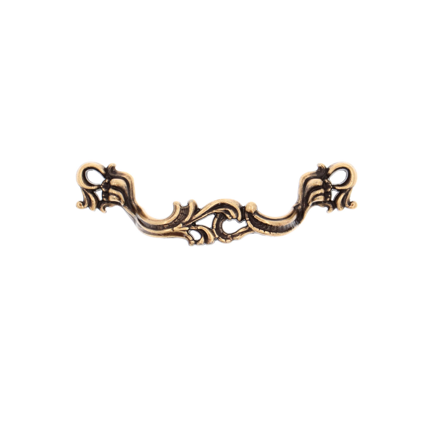 Poignée pour meubles en zamac Entraxe 64mm Florence antique - Marron, Zamak - imagine 3