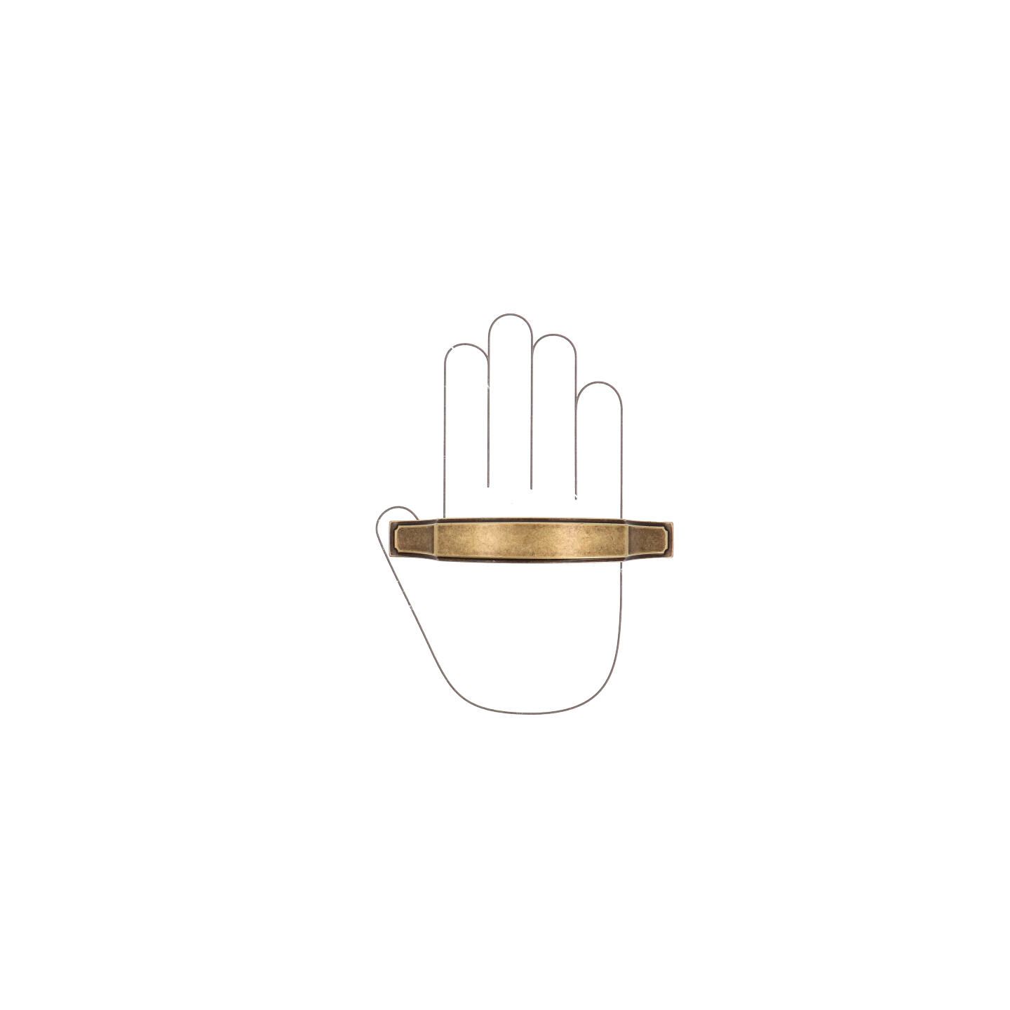 Poignée pour meubles en zamac Entraxe 96mm Florence antique - Marron, Zamak - imagine 4