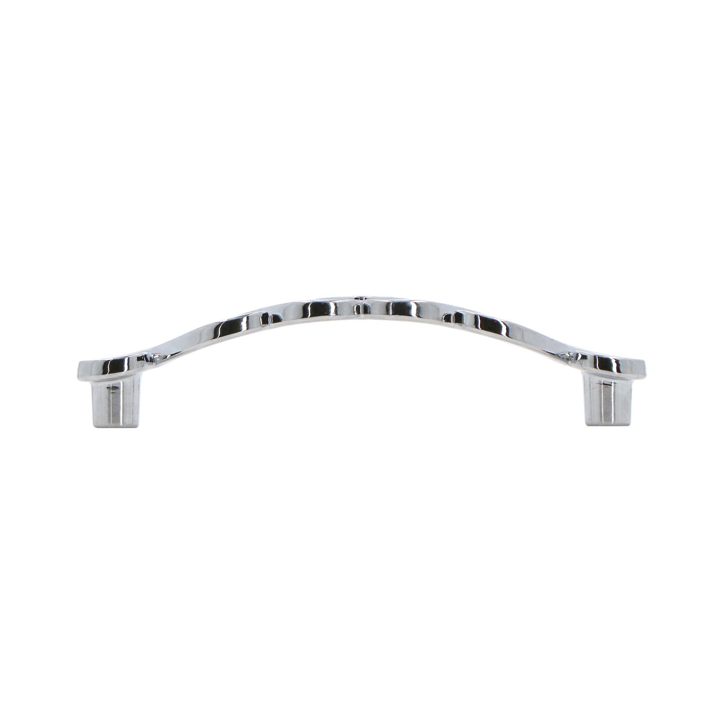 Poignée pour meubles en zamac Entraxe 96mm chrome poli - Gris / argent, Zamak - imagine 2