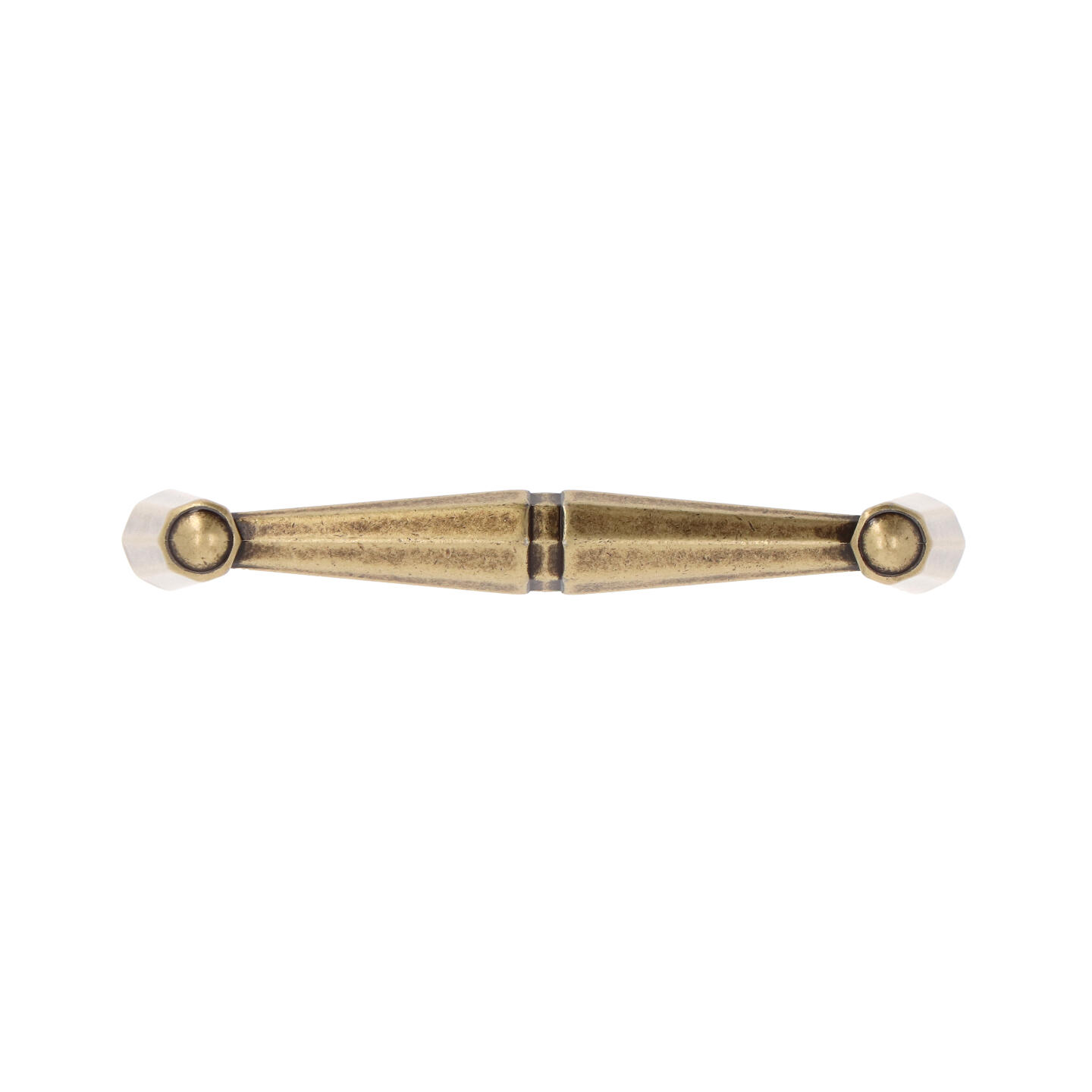 Poignée pour meubles en zamac Entraxe 96mm Florence antique - Marron, Zamak - imagine 3