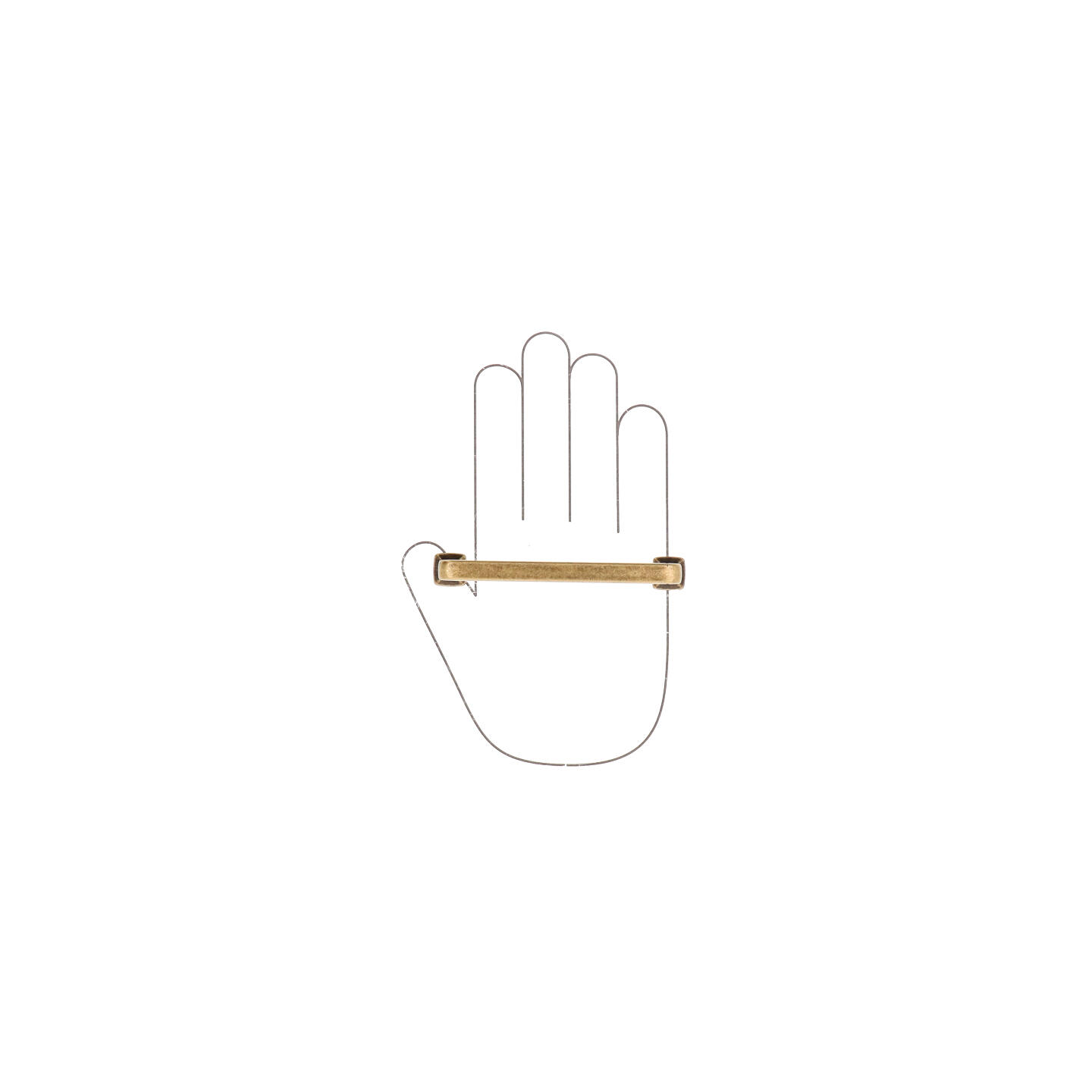 Poignée pour meubles en zamac Entraxe 96mm Florence antique - Marron, Zamak - imagine 4