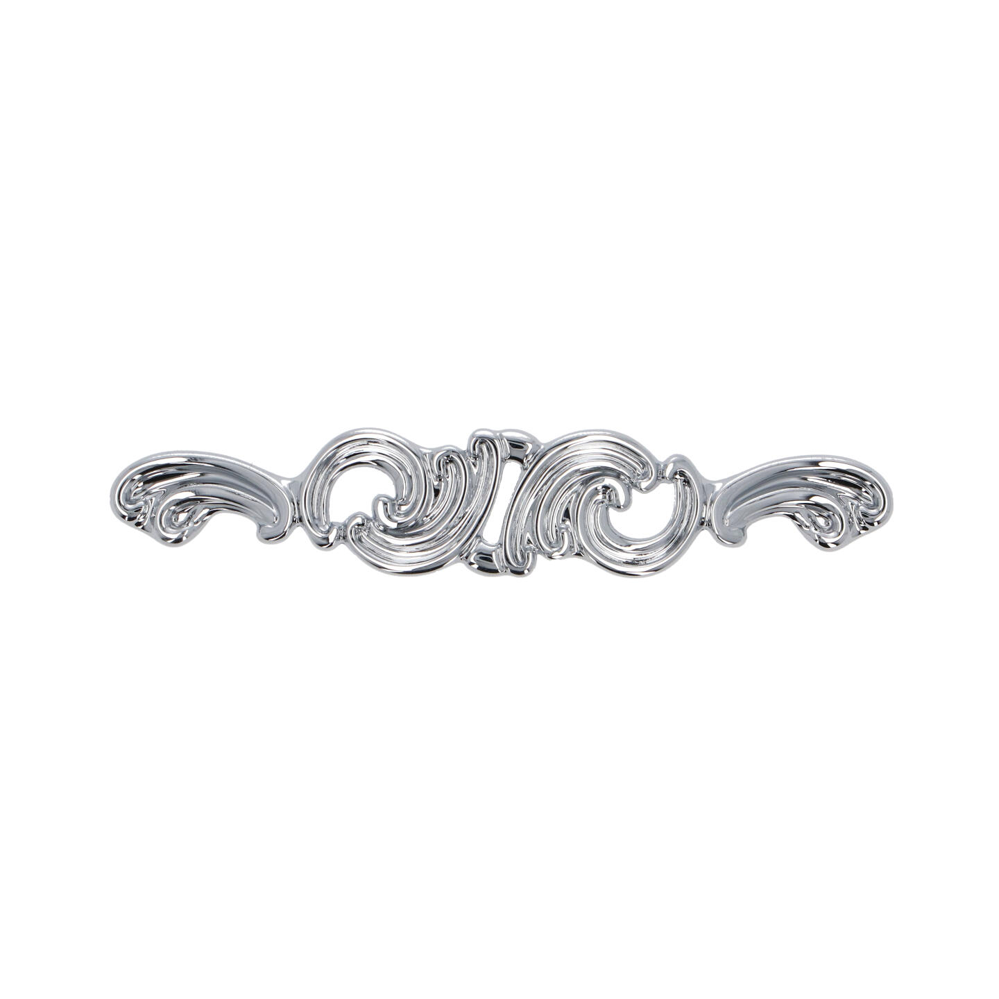 Poignée pour meubles en zamac Entraxe 96mm chrome poli - Gris / argent, Zamak - imagine 3