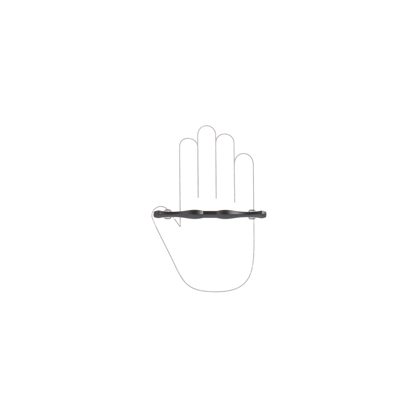 Poignée pour meubles en zamac Entraxe 96mm Vernis noir mat - Zamak - Afbeelding 5
