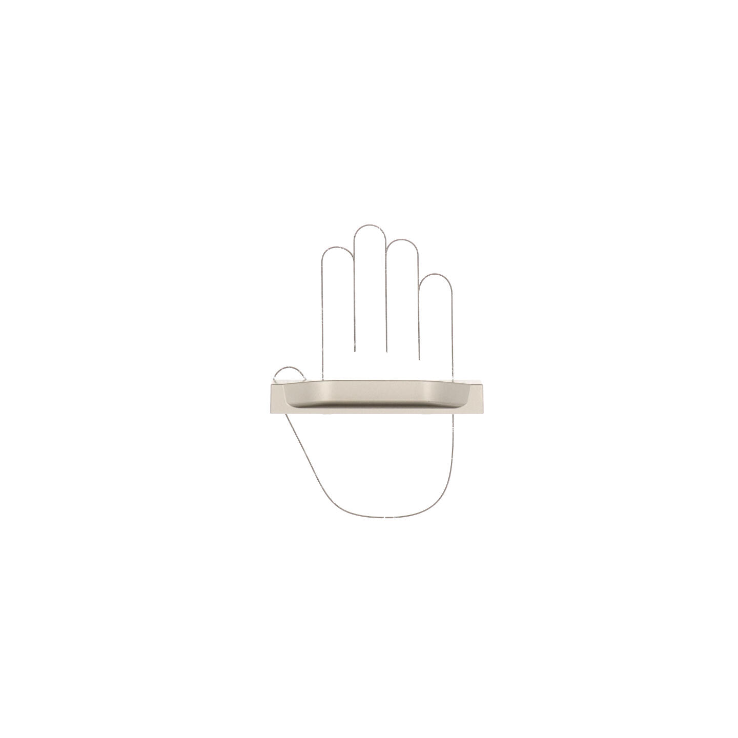 Poignée encastrées en zamac Entraxe 64mm Alucover platine - Gris / argent, Zamak - imagine 4