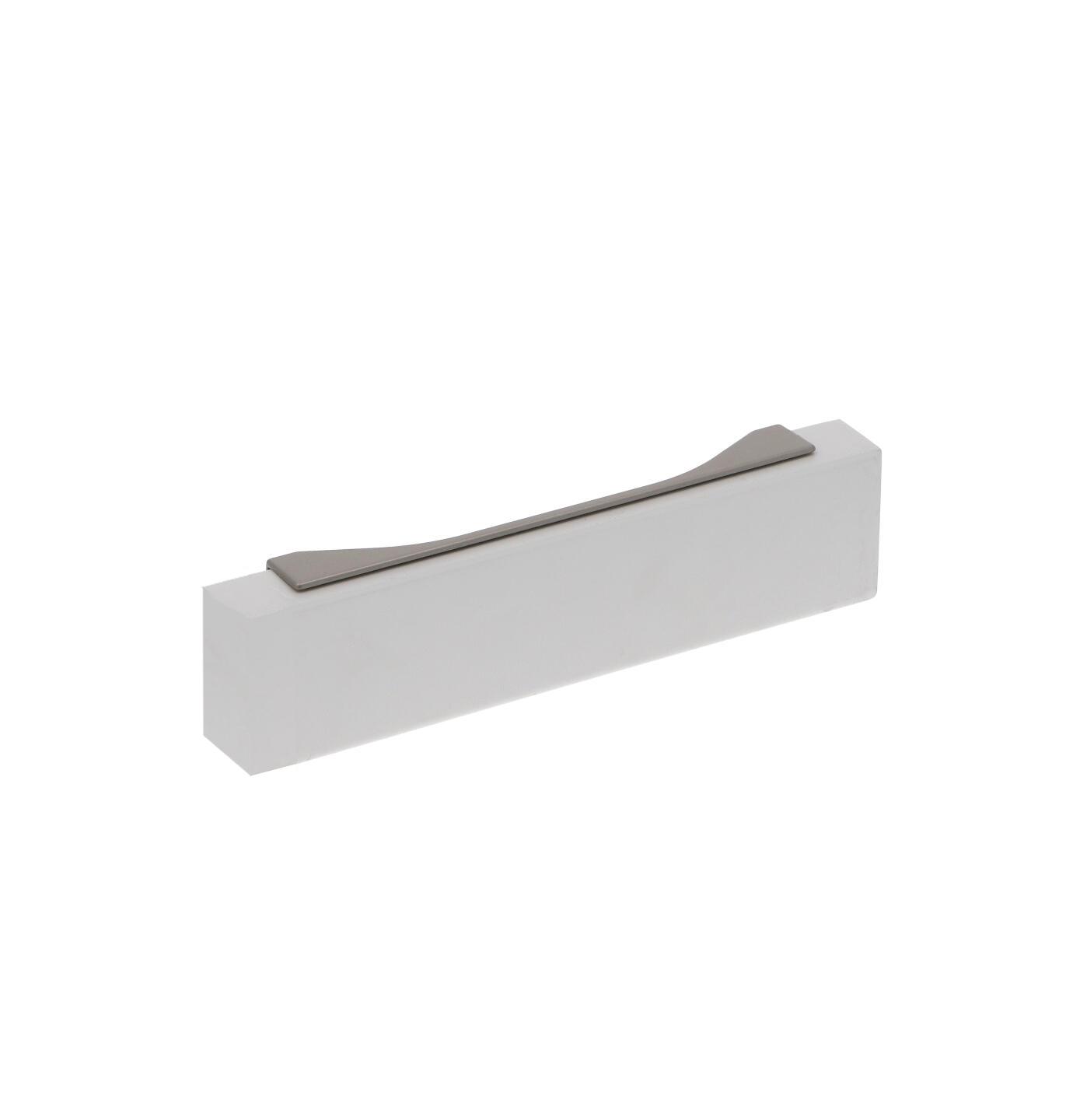 Poignée encastrées en zamac Entraxe 64mm Alucover platine - Gris / argent, Zamak - imagine 5