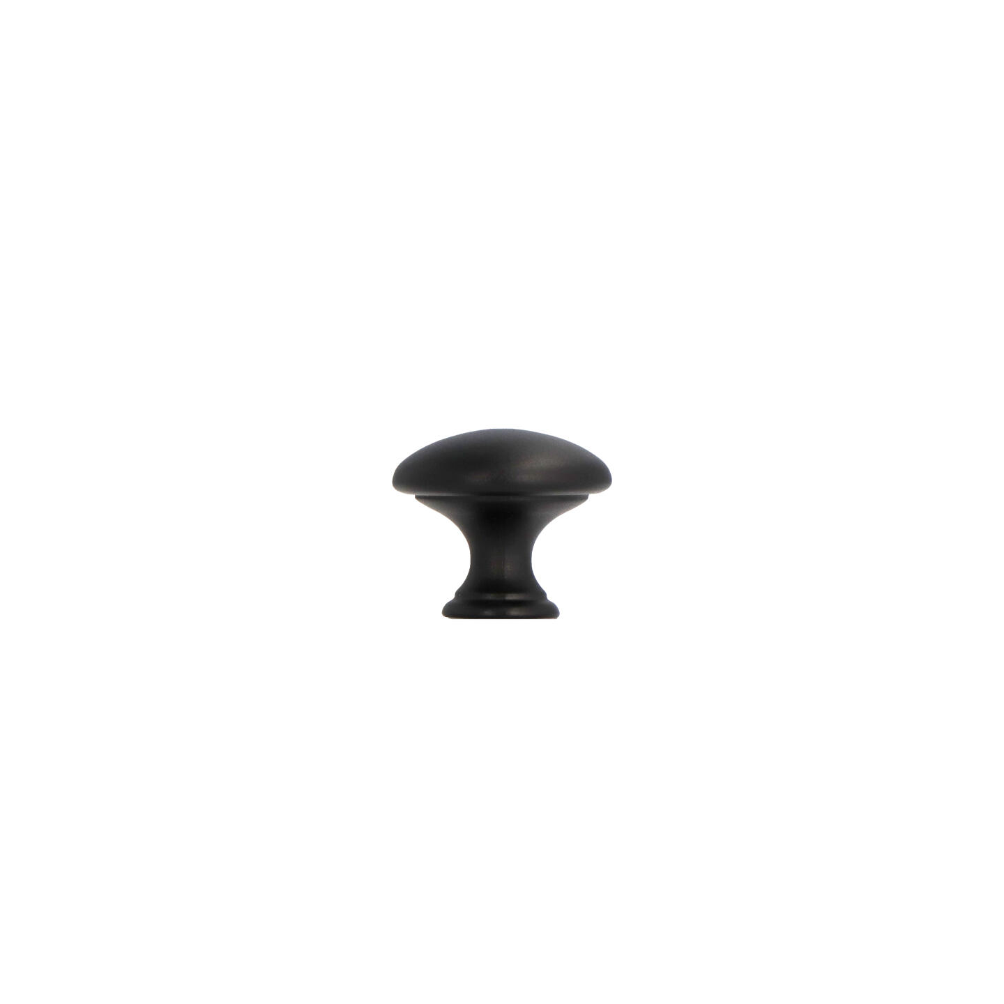 Bouton pour meubles en zamac Diamètre 25mm Vernis noir mat - Zamak - imagine 2