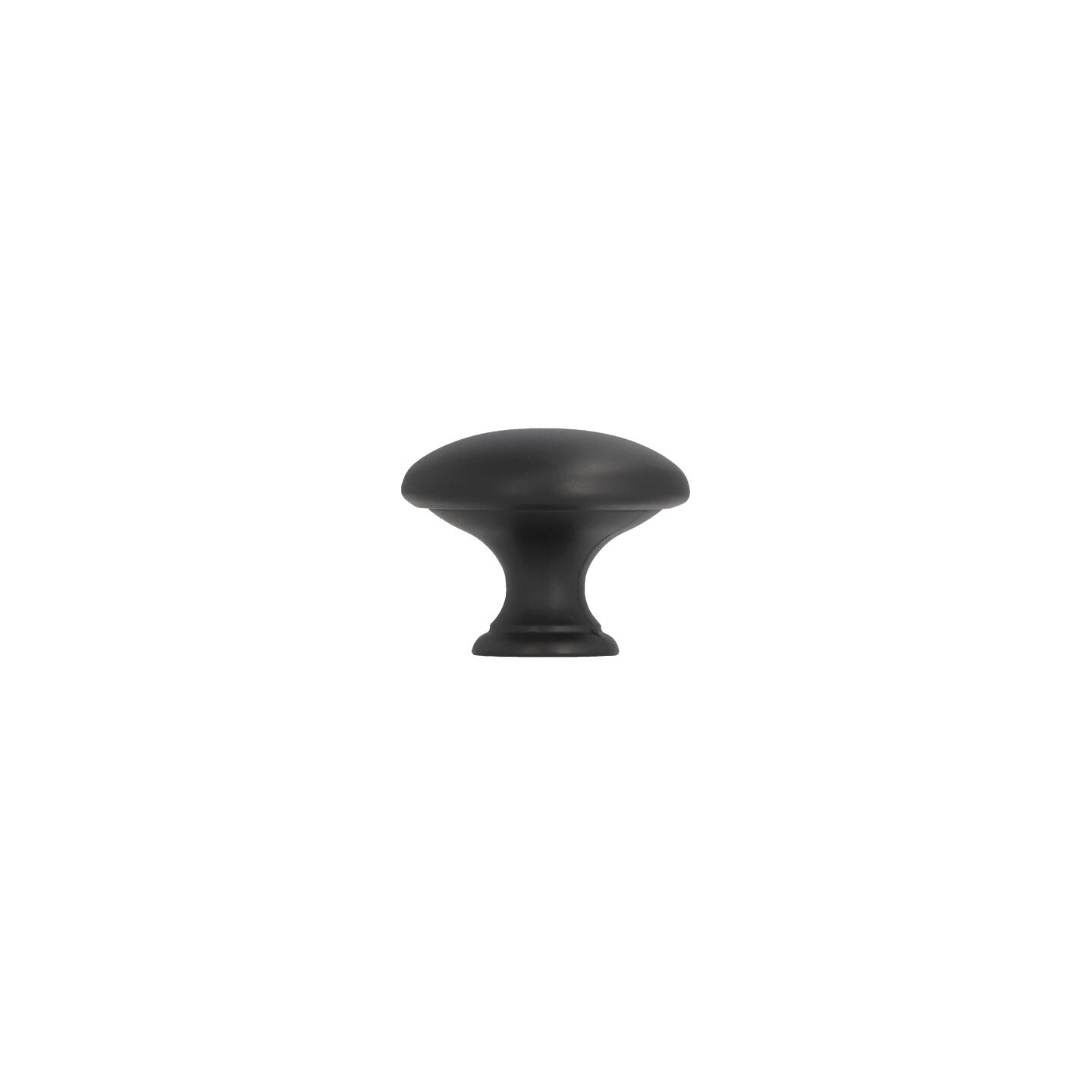 Bouton pour meubles en zamac Diamètre 30mm Vernis noir mat Lot de 6 - Zamak - imagine 2