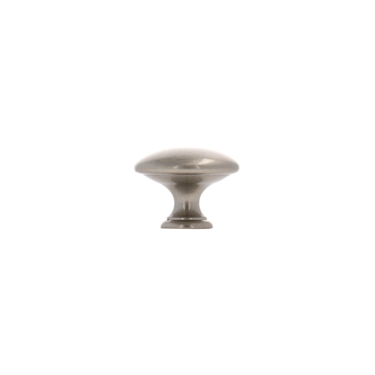 Bouton pour meubles en zamac Diamètre 35mm Vernis nickel satiné Lot de 25 - Gris / argent, Zamak - imagine 2