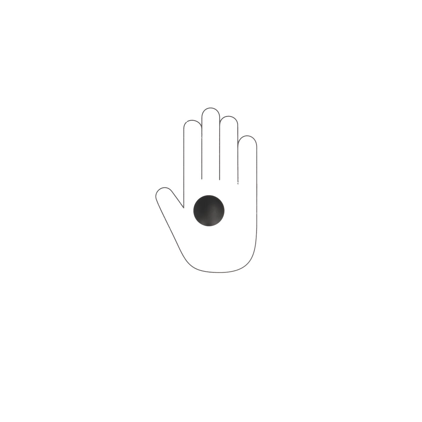 Bouton pour meubles en zamac Diamètre 35mm Vernis noir mat - Zamak - Afbeelding 4