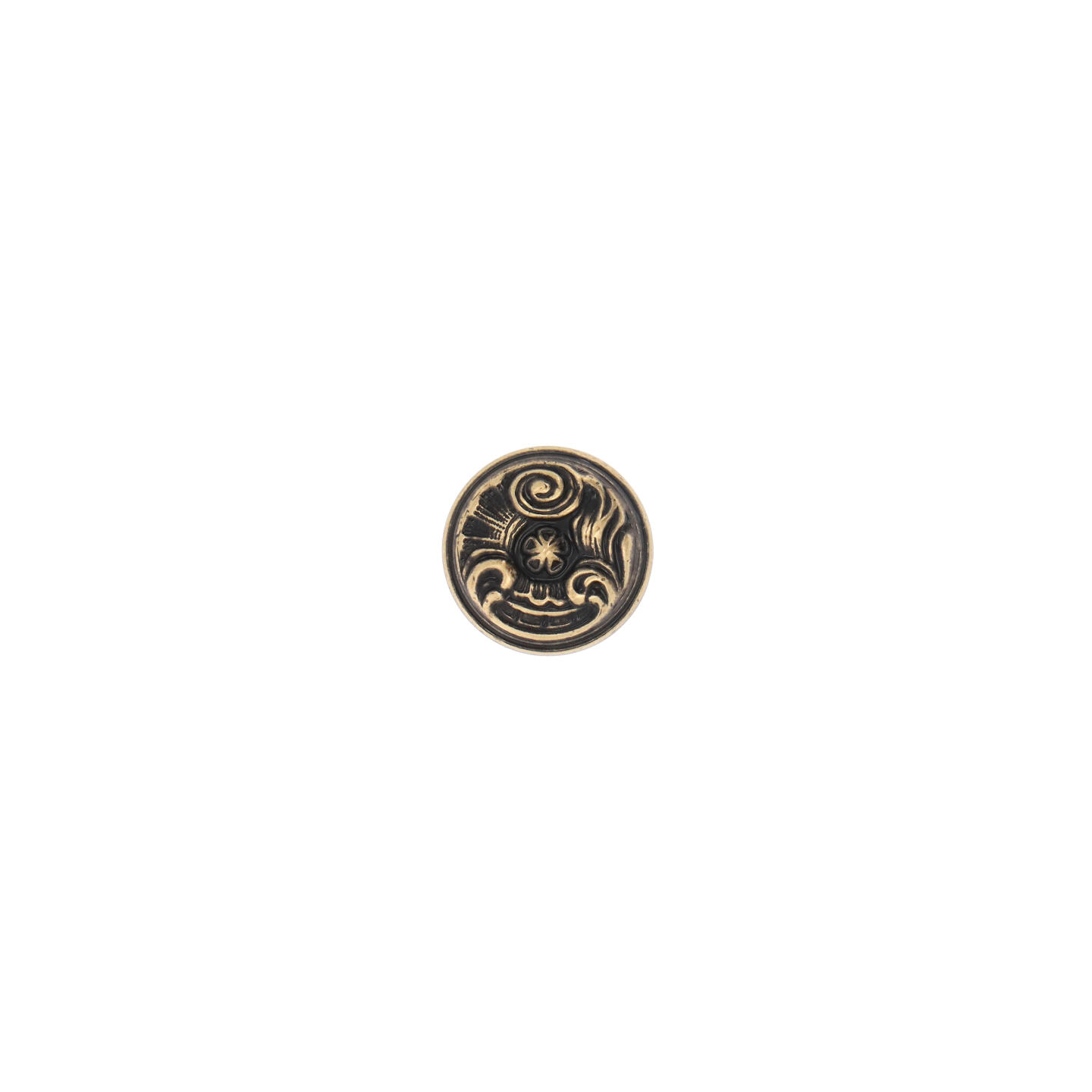 Bouton pour meubles en zamac Diamètre 25mm Florence antique - Marron, Zamak - imagine 3