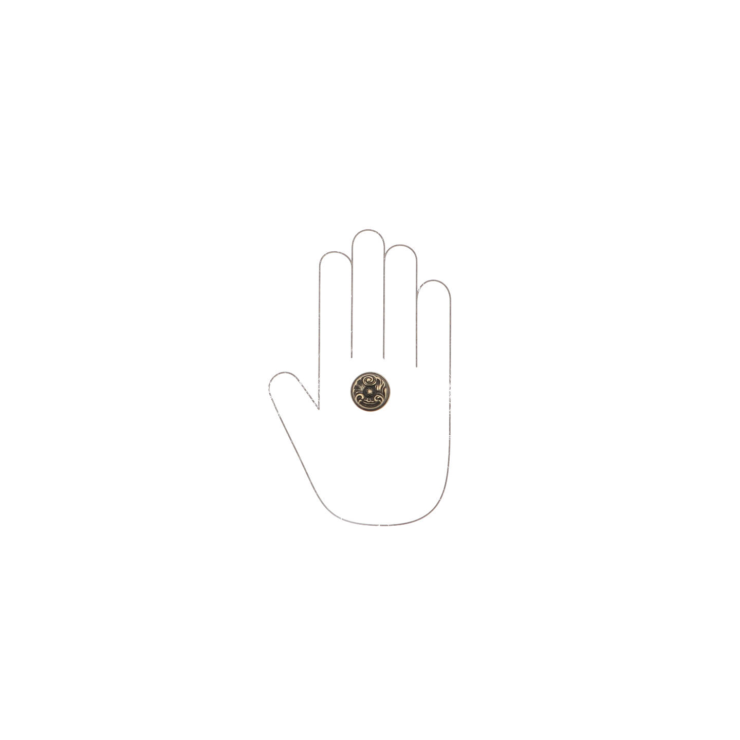 Bouton pour meubles en zamac Diamètre 25mm Florence antique - Marron, Zamak - imagine 4