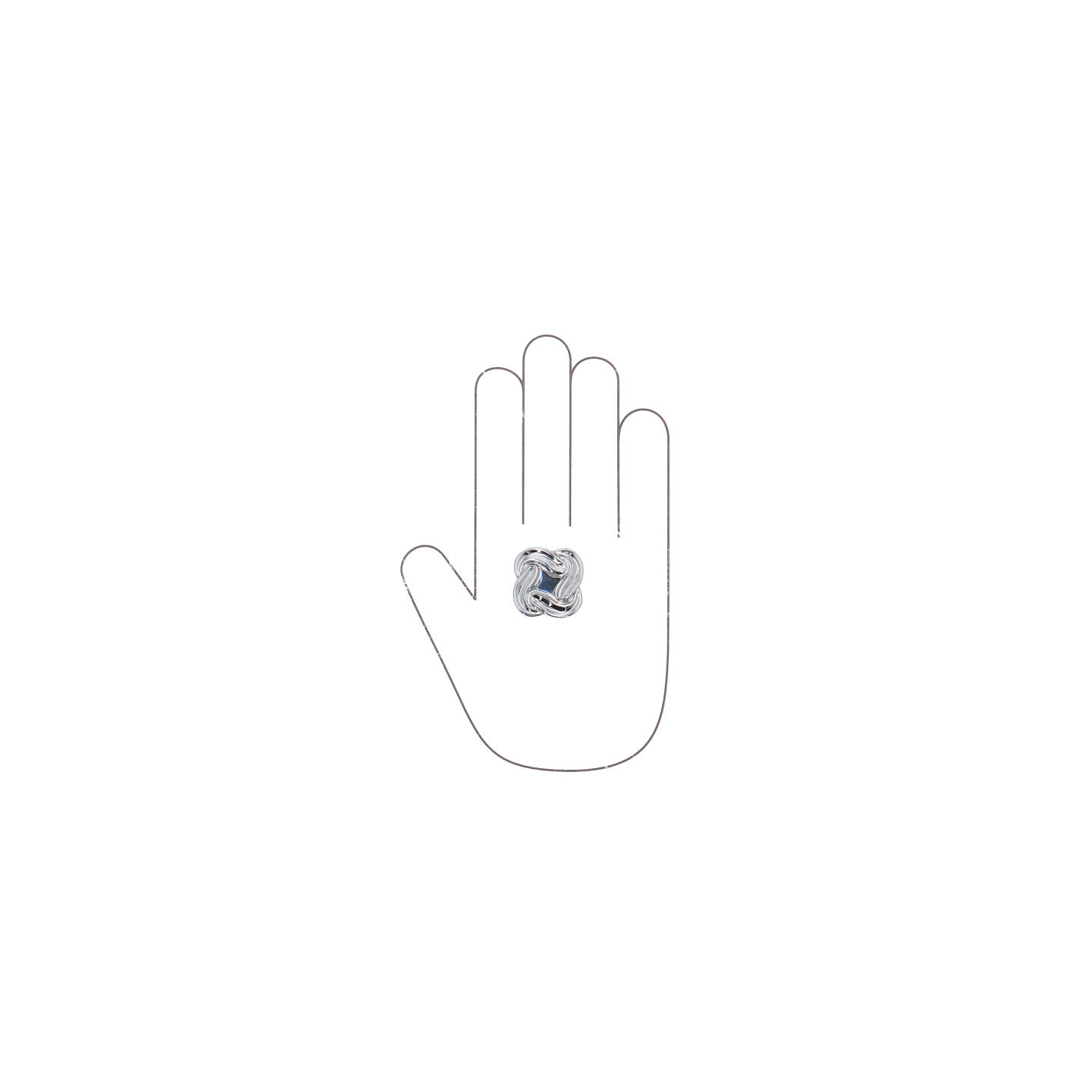 Bouton pour meubles en zamac Diamètre 36mm chrome poli - Gris / argent, Zamak - Image 4