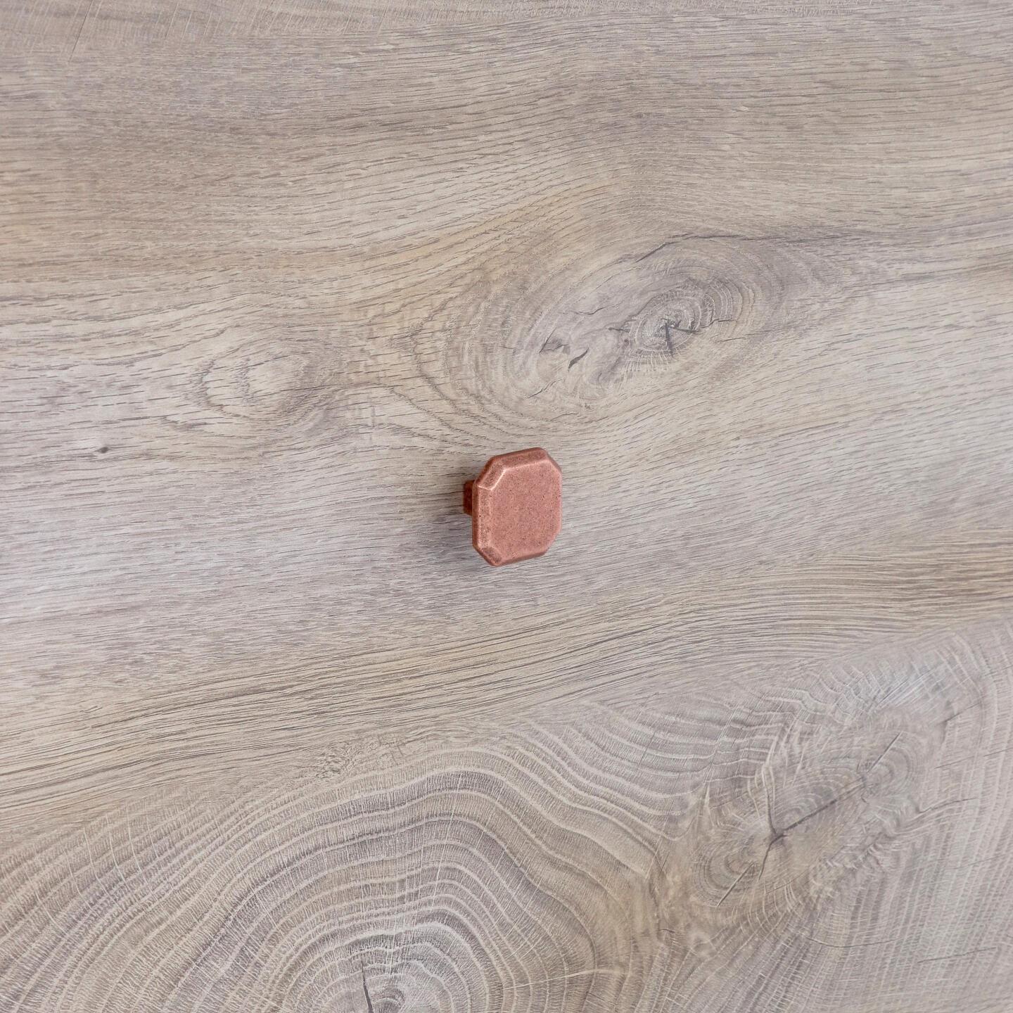 Bouton pour meubles en zamac Diamètre 32mm Vieux cuivre rustique - Orange / cuivré, Zamak - imagine 5