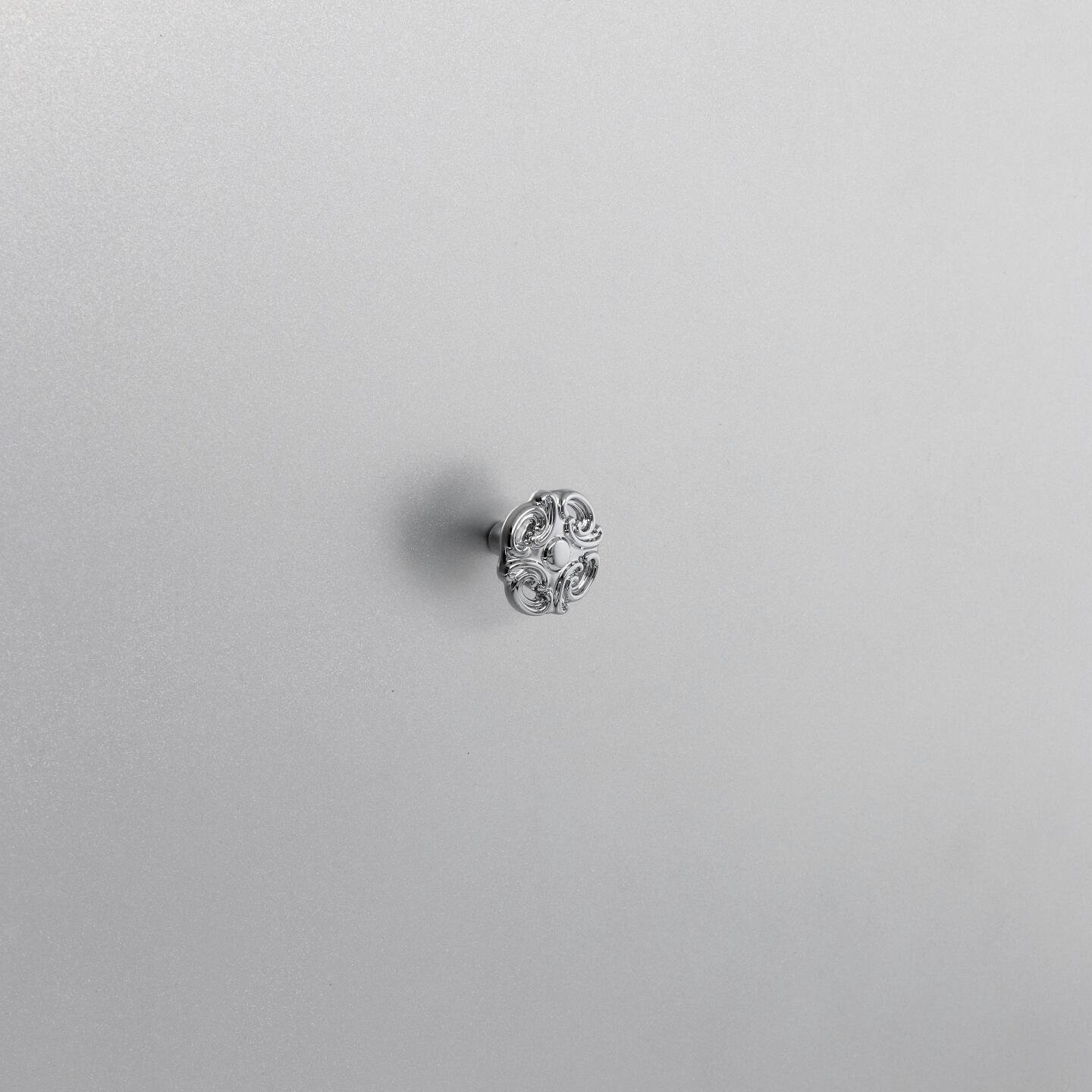 Bouton pour meubles en zamac Diamètre 34mm chrome poli - Gris / argent, Zamak - Image 5