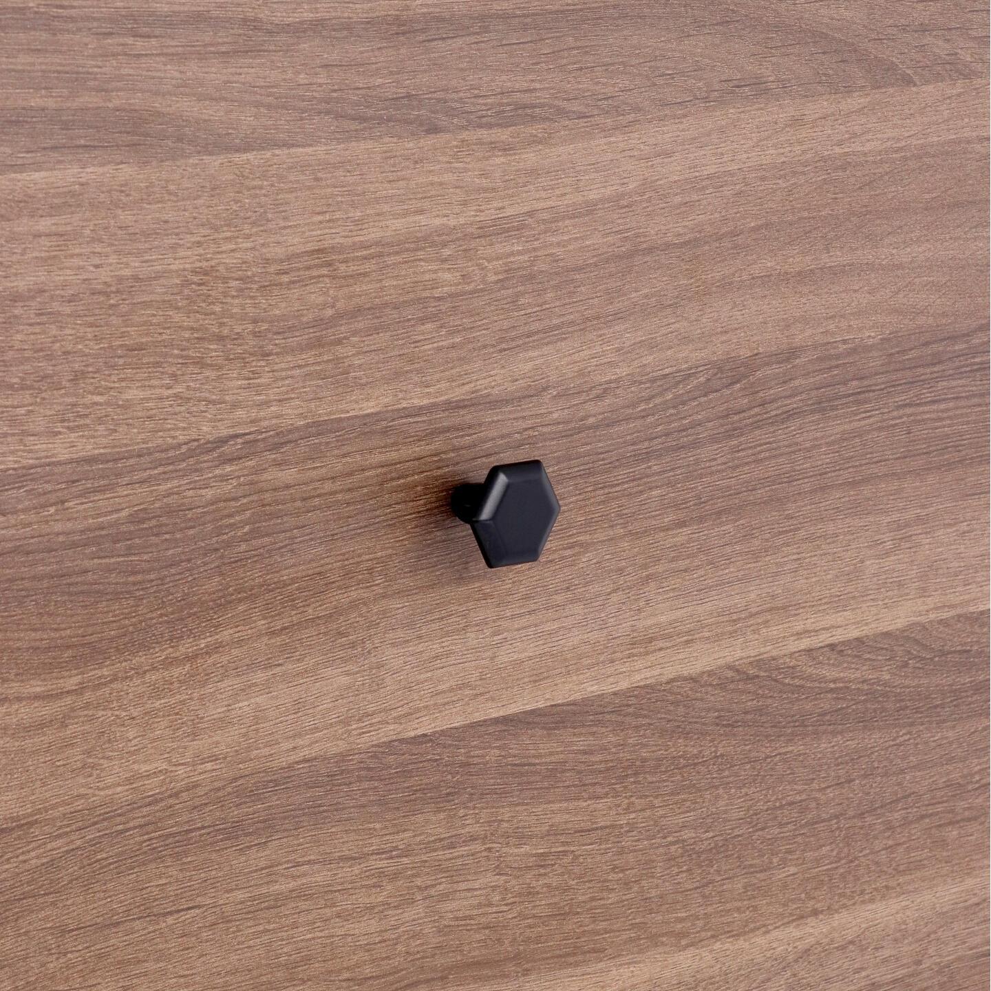Bouton pour meubles en zamac Diamètre 35mm Vernis noir mat - Zamak - imagine 5