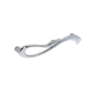 Poignée pour meubles en zamac Entraxe 96mm chrome poli Lot de 6 – Gris / argent, Zamak