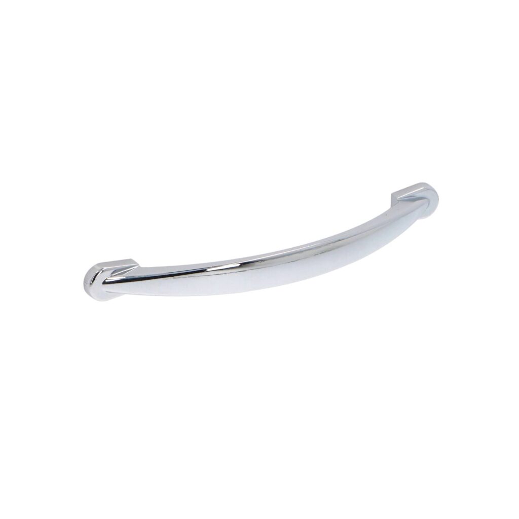 Poignée pour meubles en zamac Entraxe 128mm chrome poli - Gris / argent, Zamak