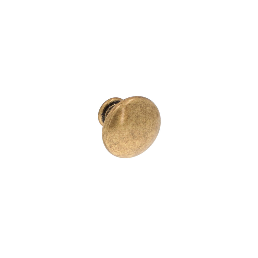 Bouton pour meubles en zamac Diamètre 30mm Florence antique - Marron, Zamak
