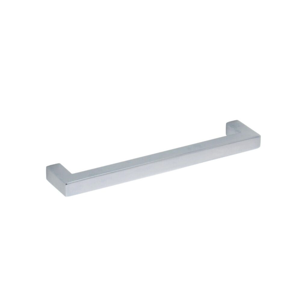 Poignée pour meubles en Acier inox Entraxe 160mm chrome poli Lot de 6 - Gris / argent, Acier inoxydable