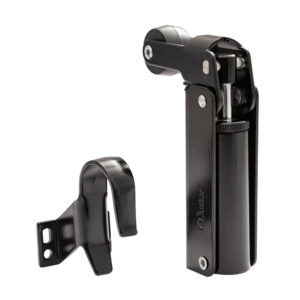 Frein de rétention force 115 N, en aluminium anodisé noir, pour porte jusqu’à 100 KG.