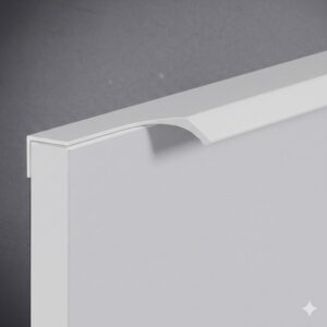 Poignée de meuble profil en aluminium Entraxe 997x16x40mm Blanc Mat